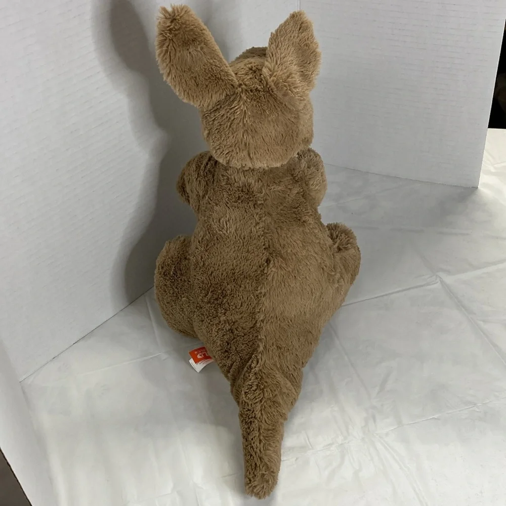 Wild Republic Kangaroo and Baby Joey in Pouch Plush Stuffed Animal Brown & Cream